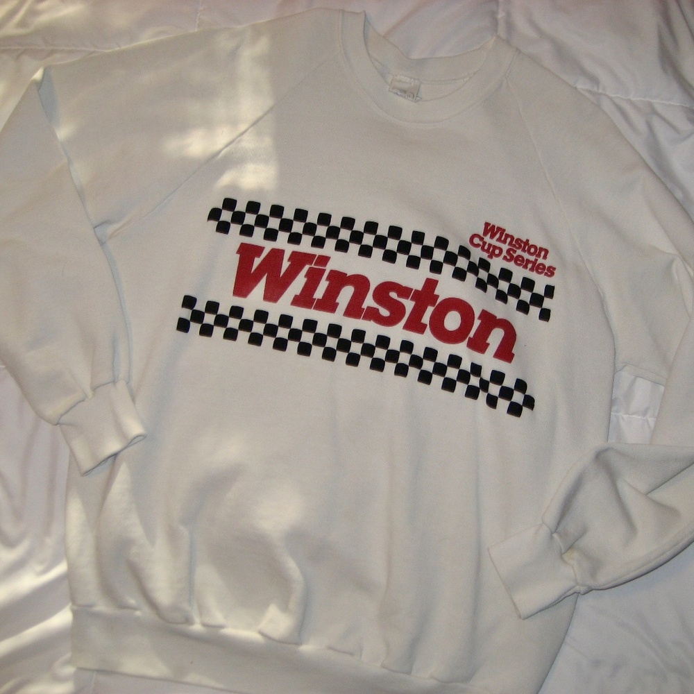 Vintage Winston Cup Series Sweatshirt White Original